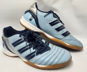 Adidas Predator Indoor Soccer Shoes Blue Navy Gum Sole US 8.5